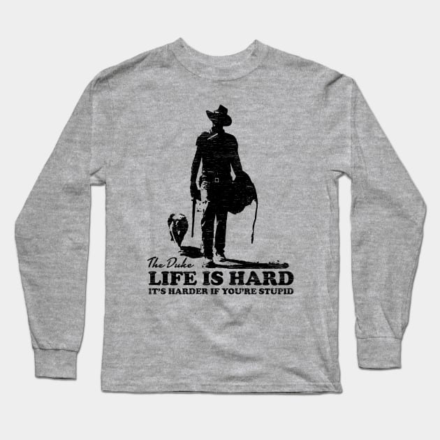 John Wayne Vintage Long Sleeve T-Shirt by Creativity Explode